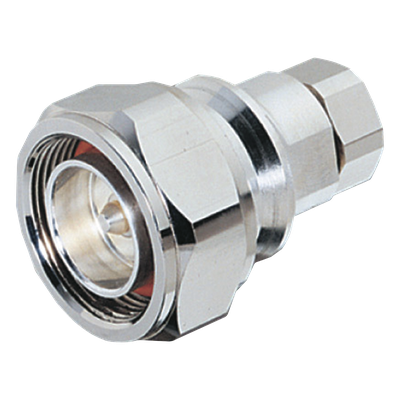 Conector Coaxial DIN 7/16 Macho / 50 Ohm / 0-7500 MHz / 1.0 kW @ 900 MHz / IMD -120 dBm / 884 Vrms