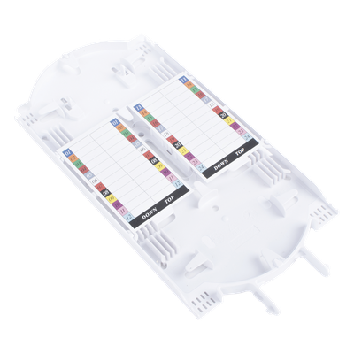 Charola de Empalme para Fibra Óptica / 24 Empalmes por Fusión / Capacidad 144 Núcleos / IP68 / -40°C a +65°C / Φ220×480 mm