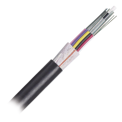 Cable de Fibra Óptica / 12 Hilos / OSP Planta Externa / Dieléctrico / OM4 50/125 / MDPE / 3.28 pies