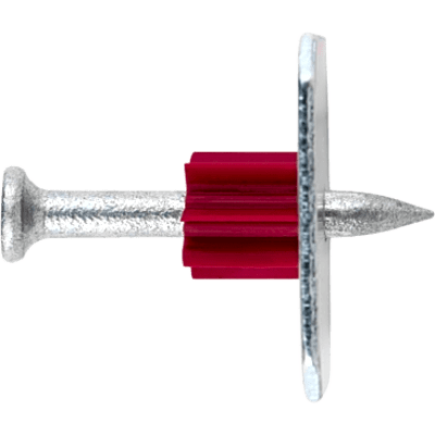 Clavo con Rondana / Concreto / 3.6 mm x 1 1/4″ / Rondana 25 mm / Carga 3.71 kN / Cañón 8 mm