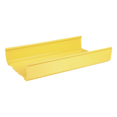 Canaleta para Fibra Óptica / PVC Rígido UL 94V-0 / 12×4 in / 1.8 m (5.9 ft) / Capacidad 773 Cables / QuikLock / Amarillo