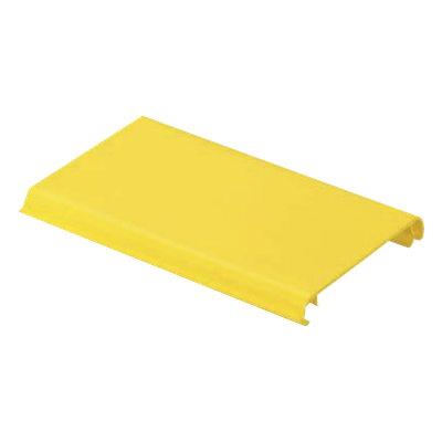 Tapa con Bisagra a Presión para Canaleta / Sistema 4×4 / PVC Rígido / Flamabilidad 94V-0 / 1.8 m (5.9 ft) / Amarillo