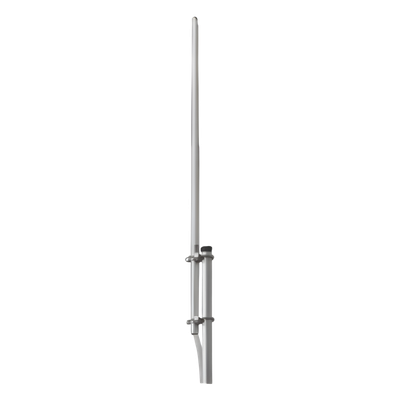 Antena Base UHF / Fibra de Vidrio / 380-400 MHz / 3 dBi / 150W / 35′ (89.90 cm) / Resistencia Viento 125 mph (200 kph)