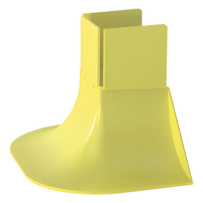 Accesorio de Control de Radio de Curvatura / 2′ Radio / 3.85′ x 6′ x 3.85′ / Policarbonato-ABS / Amarillo