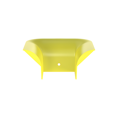 Accesorio de Control de Radio de Curvatura / 2′ (50.8 mm) / Policarbonato/ABS / 3.75′ x 3.75′ x 7.93′ (95.2×95.2×201.4 mm) / Amarillo