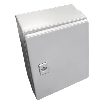 Gabinete de Acero / NEMA 4 / IP66 / 20x25x15 cm (7.9×9.8×5.9 in) / Platina / Certificado UL