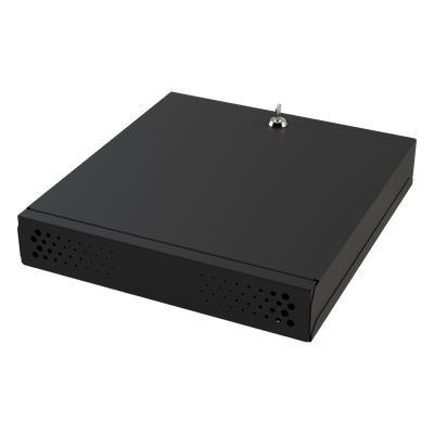 Gabinete de Seguridad para DVR/NVR / Acero Calibre 20 / Ancho 396 mm / Compatible con Rack 19′ / Ventilación Lateral