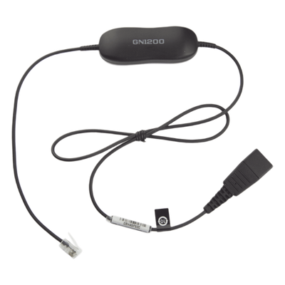 Cable Adaptador de Auricular / Conector QD a RJ-9 / 8 Configuraciones / Amplificación de Micrófono / 80 cm (2.6 ft) o 200 cm (6.6 ft)