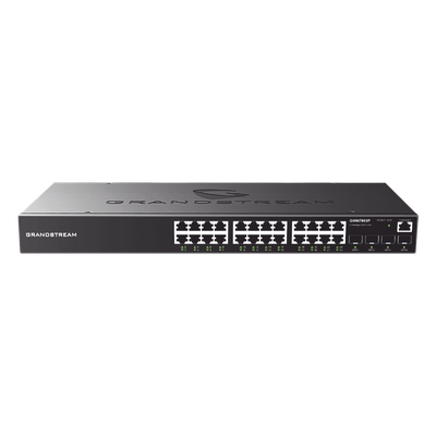 Switch Administrable / 24 Puertos Gigabit RJ45 / 4 Puertos SFP Uplink / 56 Gbps / GWN Cloud