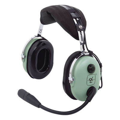 Auriculares de Aviación / Atenuación de Ruido Pasivo 23 dB NRR / Micrófono Electret Amplificado M-7A / Diseño Ligero / Compatible Aviación General y Estándares Militares