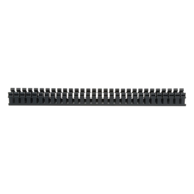 Canaleta Ranurada de PVC / Base Tipo H / 2.17 in Ancho / 1.92 in Alto / 6 ft Largo / Sin Tapa / Negro