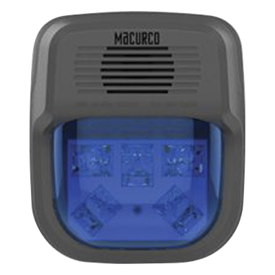 Sirena Estroboscópica / 15-110 cd Ajustable / 16-33 VDC / Montaje Superficie o Embutido / Compatible Paneles DVP-120 y Detectores Serie 6/12