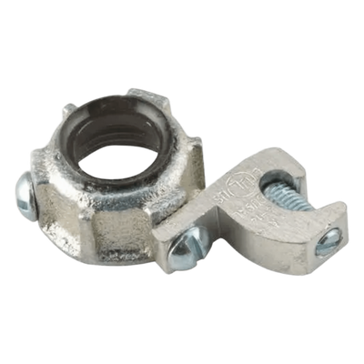 Conector de Tierra para Conduit Rígido IMC / 1/2 in / Hierro Maleable / Orejeta de Conexión a Tierra / UL 514B CSA NOM