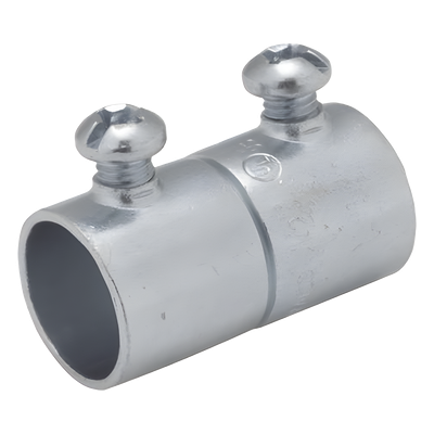 Cople para Pared Delgada / Conexión por Tornillo / Acero Galvanizado / 1 1/4 in (32 mm) / 56.28 mm Alto / 0.140 kg
