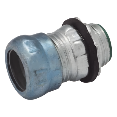 Conector de Compresión / Pared Delgada 3/4 in / Acero Galvanizado / Aislado / 1.35 in (34.29 mm) x 1.255 in (31.88 mm)