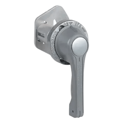 Mango para Interruptor de Circuito / Activación Frontal / Aluminio Libre de Cobre / Eje Acero Inoxidable 316 / Lock-On/Lock-Off 3 Candados / NPSM 3/4′ y 1-1/4′ / Clase I Div 1 & 2 Grupos B,C,D