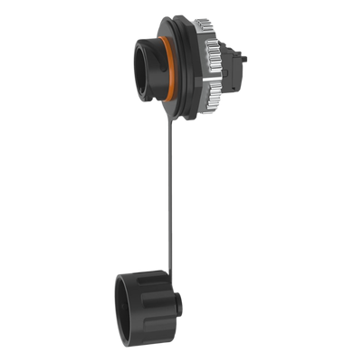 Conector Jack RJ45 Industrial / Cat 6A / IP67 / 24 AWG / 50 μin Oro / UL Tipo 12