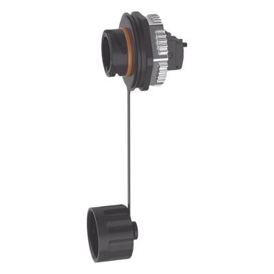 Conector Jack RJ45 Industrial / Blindado Cat6A / IP67 / Tapa Protectora / 24 AWG / Sin Herramienta de Perforación