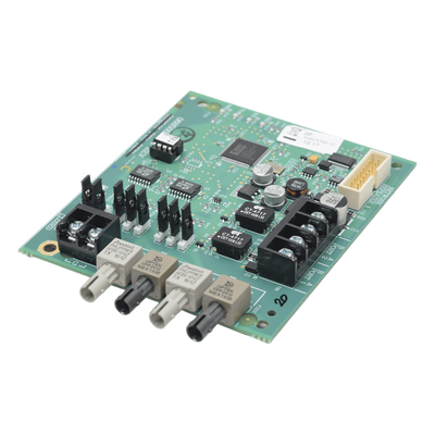 Módulo Repetidor de Red / Fibra Óptica Multimodo 62.5/125 µm / Par Trenzado de Cobre / Topología Bus o Clase A / 24 VDC / UL 864 9na Edición