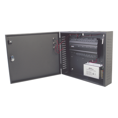 Controlador de Acceso 4 Puertas / 3,000 Huellas / 30,000 Tarjetas / TCP-IP / Gabinete Metálico con Fuente 12V 5A