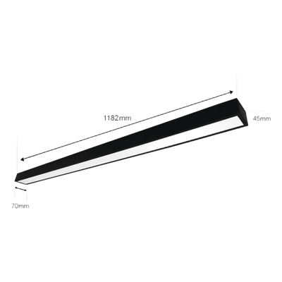 Panel LED Suspendido / 22 W / 1 980 lm / 6 500 K / Ángulo 140° / 127 Vca~60Hz