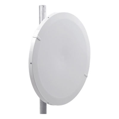 Antena Parabólica Direccional / 29 dBi / 4.9 – 6.4 GHz / Doble Polarización V/H / Plato Profundo 800 mm / Guía de Onda / Soporte Acero Inoxidable