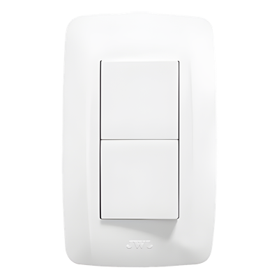 Apagador Escalera Doble / 127 V~ 60 Hz / 10 A / 4.65 x 3.07 x 1.18 in / Blanco