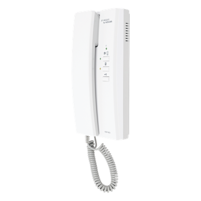 Auricular para sistema de audioportero / Compatible con KLPD410 y KIP120 / Cableado 5 hilos / Alcance 300 m (984 ft) / Montaje en pared