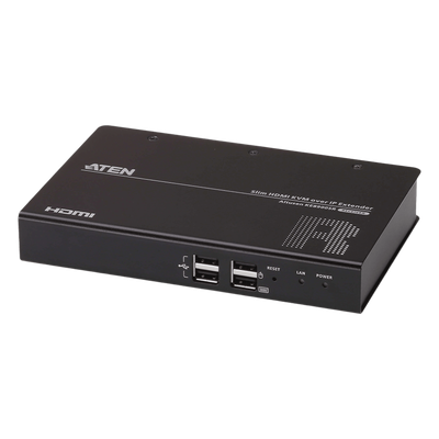 Receptor KVM sobre IP / HDMI 1920×1200@60Hz / Sin Pérdidas / 2 Puertos USB 2.0 / LAN 10/100/1000 Mbps