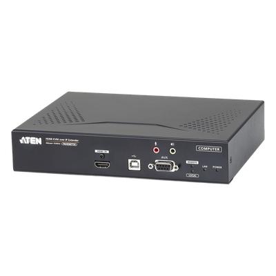 Extensor KVM sobre IP / 4K UHD 60Hz / HDMI 2.0 / USB 2.0 / Fibra Óptica / 22.75×17.16×5.48 cm