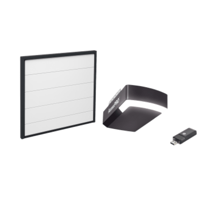 Kit Puerta de Garage 18×9 Pies (5.49 x 2.74 m) / Motor DC 1/2 HP / Insulada / Activación WiFi / Hasta 50 Controles / Lámina Calibre 26