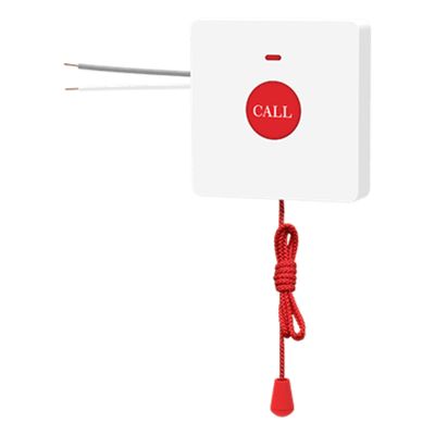 Botón de Emergencia para Baño / Cordon Extensible 2 m (6.6 ft) / IP44 / 50,000 Activaciones / Compatible Y501 Series