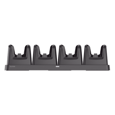Base de Carga 4 Bahías / Tecnología 2-Pin / Indicador LED / 460x130x112.2 mm (18.1×5.1×4.4 in) / Certificaciones CE, FCC, RoHS