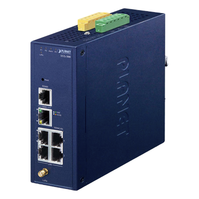 Gateway Industrial LoRaWAN / 5 Puertos 10/100/1000T / Banda 902-928 MHz / 2 E/S Digitales / IP30 / -40 a 75 °C