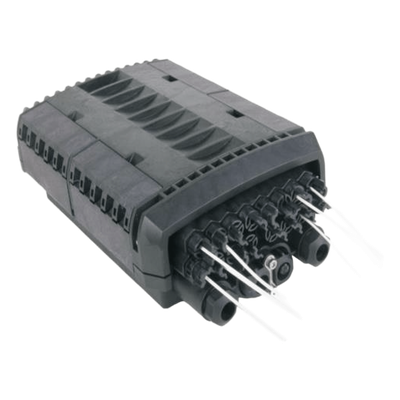 Caja de Distribución de Fibra Óptica / 16 Puertos SC/APC / IP68 / IK10 / Splitter 1×16 Incluido / Instalación Aérea, Poste o Pared