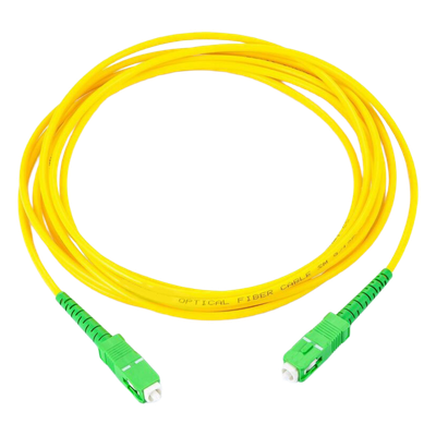 Jumper de Fibra Óptica / Monomodo SC/APC-SC/APC Simplex / 1 m (3.28 ft) / Forro PVC / 2 mm