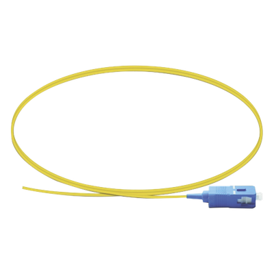 Pigtail de Fibra Óptica / Monomodo G.652D / SC/UPC / Simplex / 1 Metro (3.28 Pies) / Buffer 0.9 mm