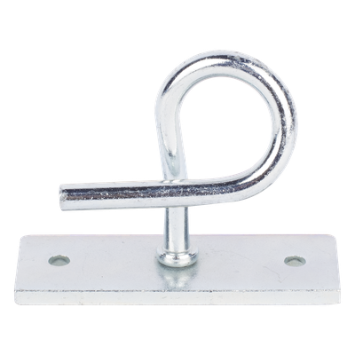 Herraje de Sujeción para Remates Drop / Acero Galvanizado / Tensión 600 N / Ajuste Flexible de Ángulo / Interior o Exterior