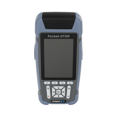 Mini OTDR para Fibra Óptica / Monomodo 1310nm y 1550nm / Rango Dinámico 24dB/22dB / VFL 10mW / OPM Integrado / Mapeo RJ45 / Alcance 128 km / Pantalla 3.5″ / 12 Horas de Medición Continua