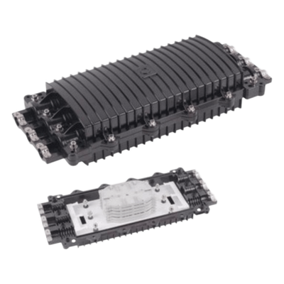 Caja de Distribución de Fibra Óptica Horizontal / 96 Empalmes / IP68 / 3 Puertos / 7-15 mm
