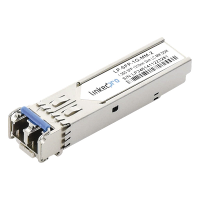 Transceptor SFP / Multimodo / 1310 nm / 1.25 Gbps / 1000BASE-SX / LC/UPC Dúplex / DDM / 2 km (6561.7 ft)