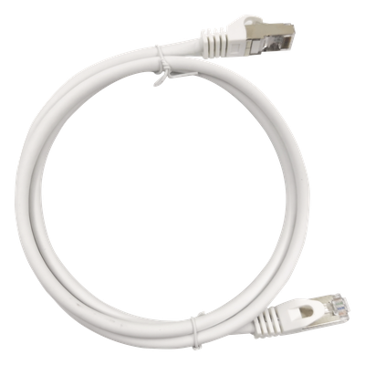 Patch Cord / Cat6A / 10G / Blindado S/FTP / 3.0 m (9.84 ft) / 500 MHz / AWG 27 / Blanco