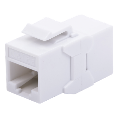 Acoplador UTP / Cat6A / RJ45 Hembra a Hembra / 10 Gbps / 500 MHz / Blanco
