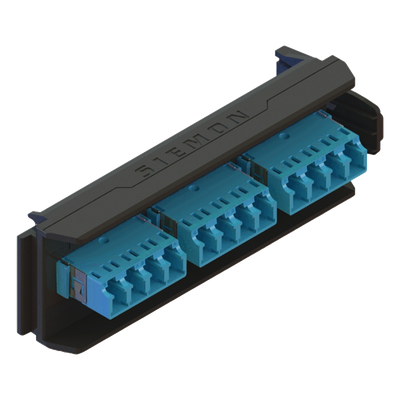 Placa Acopladora / 6 Conectores Dúplex LC/UPC / 12 Fibras Monomodo / Sin Shutter / Compatible LightVerse Core, Plus y Pro