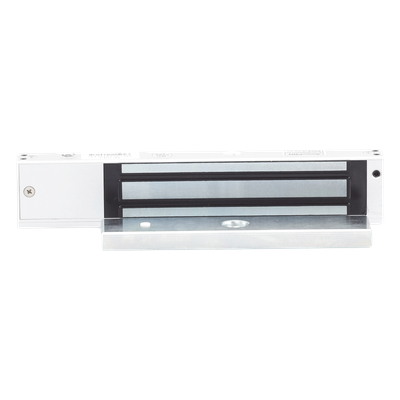 Chapa Magnética Electromagnética / 280 kg (600 lbs) / Temporizador 0-9 s / Voltaje Dual 12/24 VDC / Sensor de Puerta NO/NC / LED Indicador