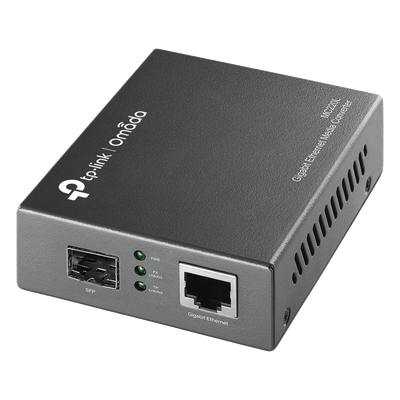 Convertidor de Medios / 1 Puerto SFP 1 Gbps / 1 Puerto RJ45 10/100/1000 Mbps / Monomodo o Multimodo / Plug and Play