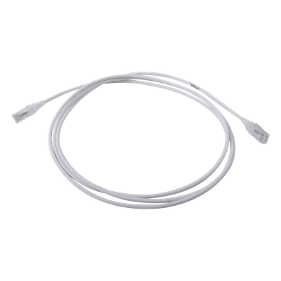 Patch Cord Cat6 UTP / CM-LS0H / 2.13m (7 ft) / 28AWG Diámetro Reducido / Blanco