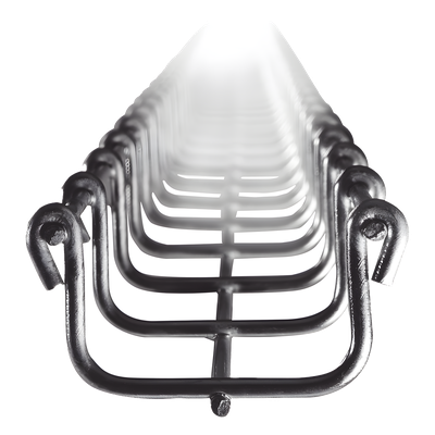 Charola Tipo Malla / 33 mm Peralte / 50 mm Ancho / Electro Zinc / 3 m / 9.84 ft / 26 Cables Cat6