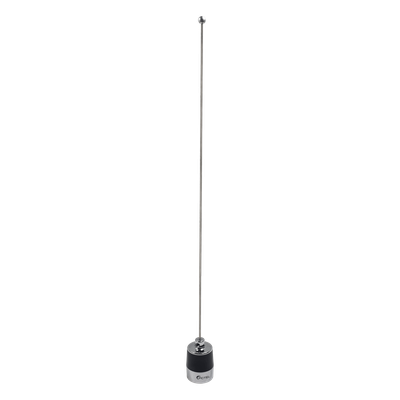 Antena Móvil VHF / Rango 144-174 MHz / Ganancia 3 dBi / Potencia 200 W / Longitud Ajustable 132 cm (51.2 in) / Montaje NMO 3/4′