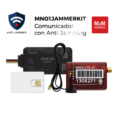 Kit Comunicador Celular LTE-M / Detección Anti-Jammer / 500 MB / 2 Años / Compatible con Paneles TIP/RING
